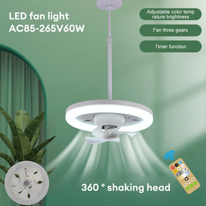 Lampara Led con Ventilador💡